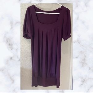 Deep Purple Charlotte Russe Midi-Dress